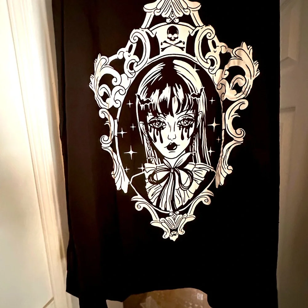 Dollskill Long Sleeve TShirt-Goth/Emo Bat Girl 3XL - Picture 1 of 12